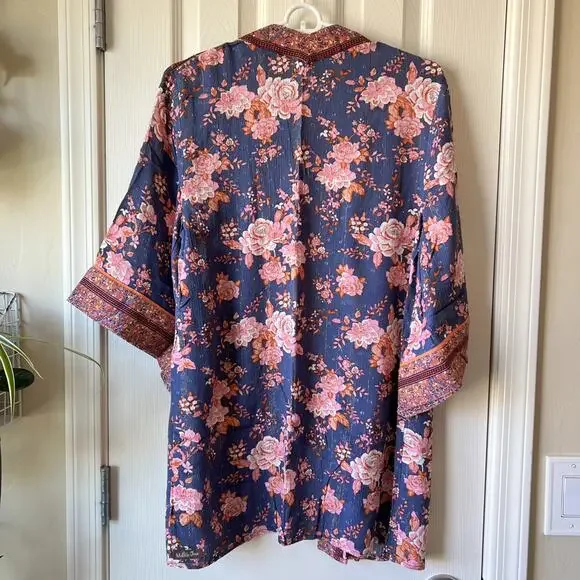 NWT Matilda Jane Olivia Chiffon Floral Kimono XS/S - Picture 5 of 9